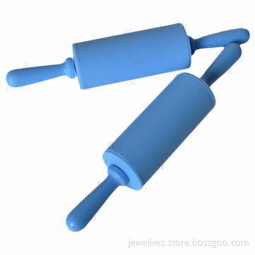 Silicone Rolling Pin with Plastic/Comfortable Handle